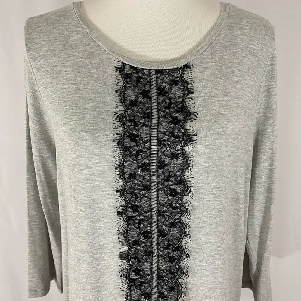 NWT Talbots Lace Border Top - Picture 3 of 8